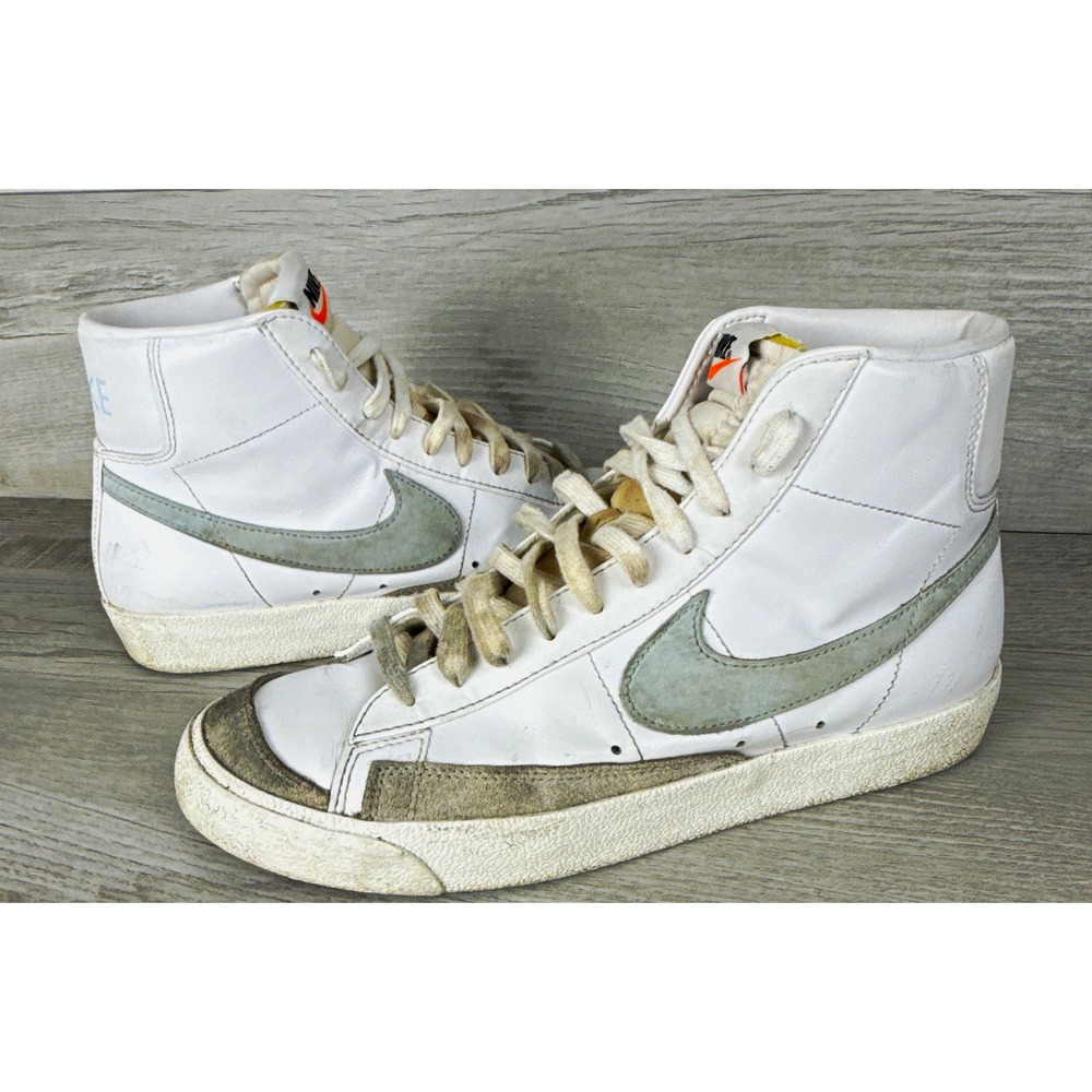 Nike Blazer Mid 77 Celestine Blue Size 9.5 Distressed BQ6806-109